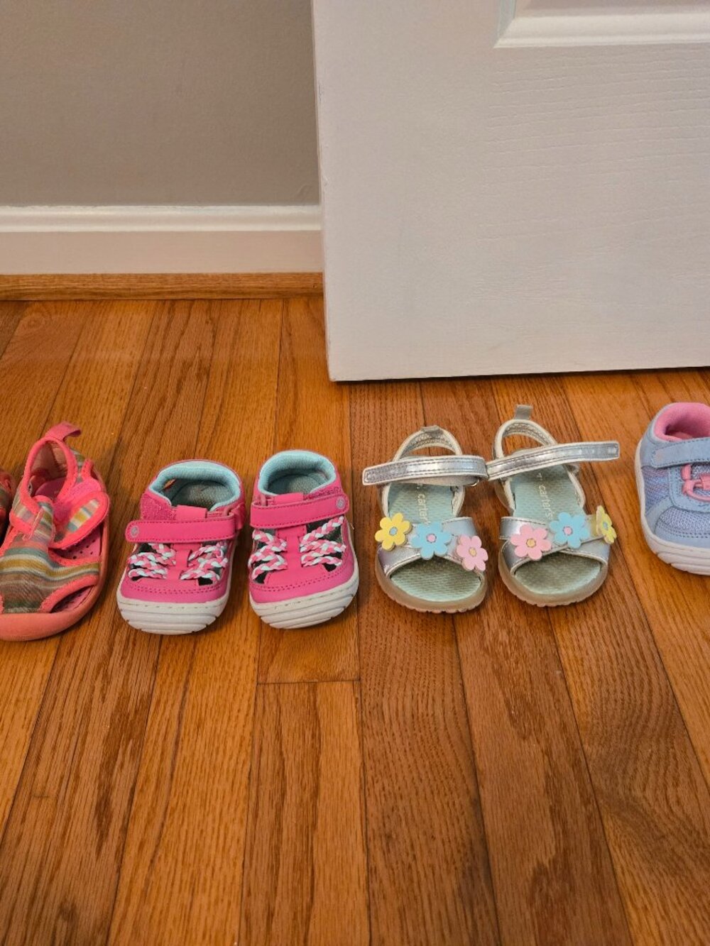 Girls bundle of four pairs of baby size 4 shoes